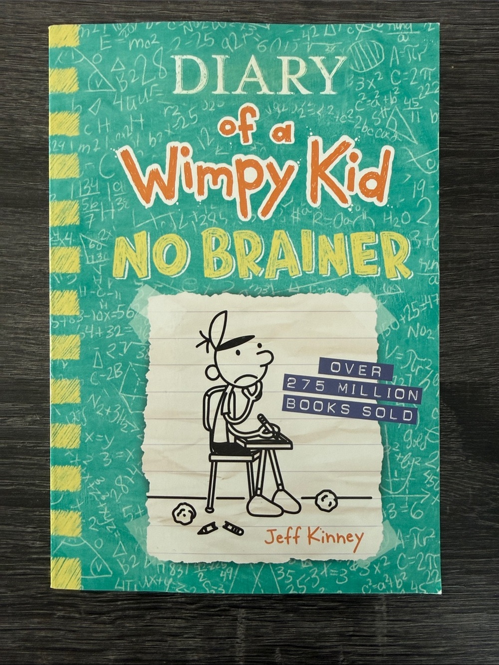Diary of a Wimpy Kid: No Brainer - Teal & Yellow Cover